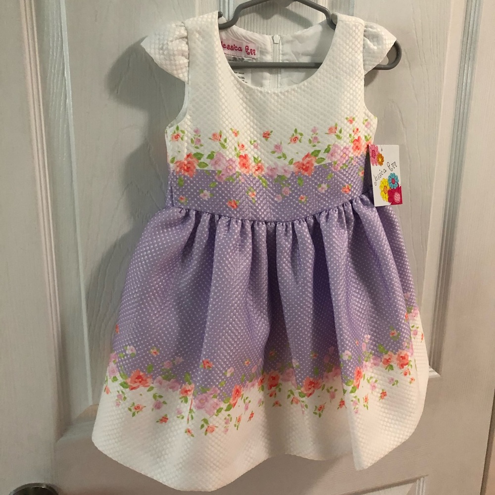 Floral toddler dress - never worn - 2T
